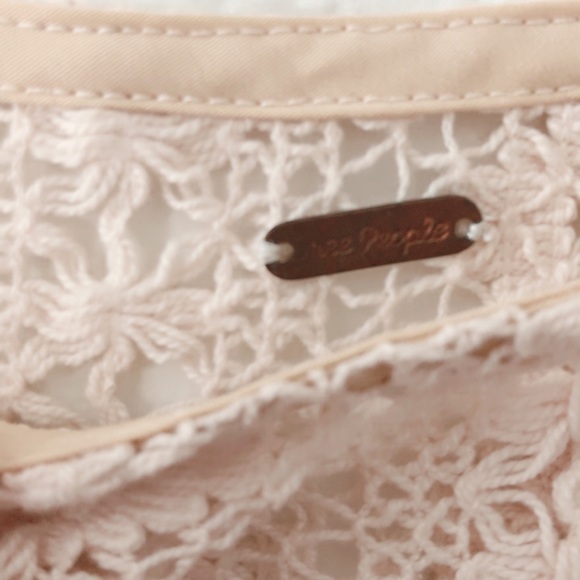 Free People crochet / embroidered top - Picture 4 of 4
